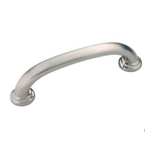 3 Hickory Hardware Zephyr 3-3/4" Curved Cabinet Handle /Drawer Pull Satin Nickel